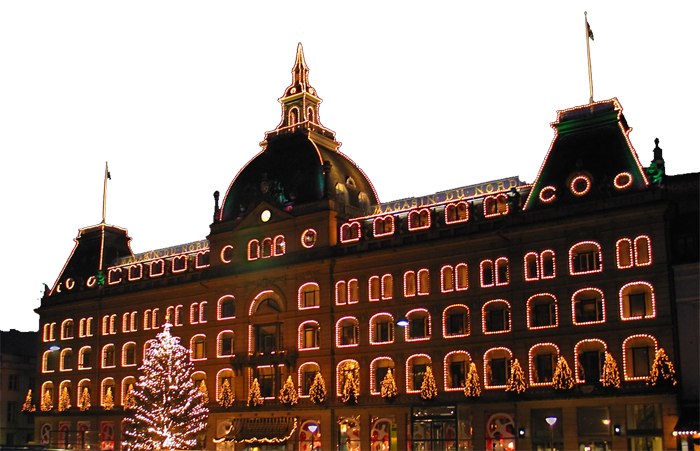 Magasin du Nord julefacade Magasin du Nord julefacade